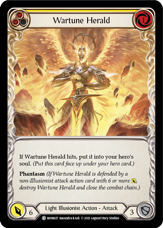 Wartune Herald (Yellow) [MON027] 1st Edition Normal | Magic Magpie