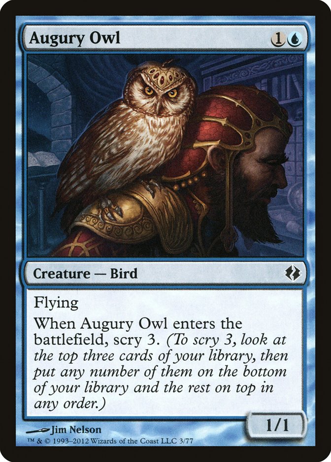 Augury Owl [Duel Decks: Venser vs. Koth] | Magic Magpie