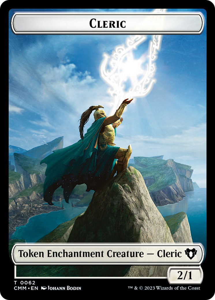 Elf Warrior // Cleric Double-Sided Token [Commander Masters Tokens] | Magic Magpie