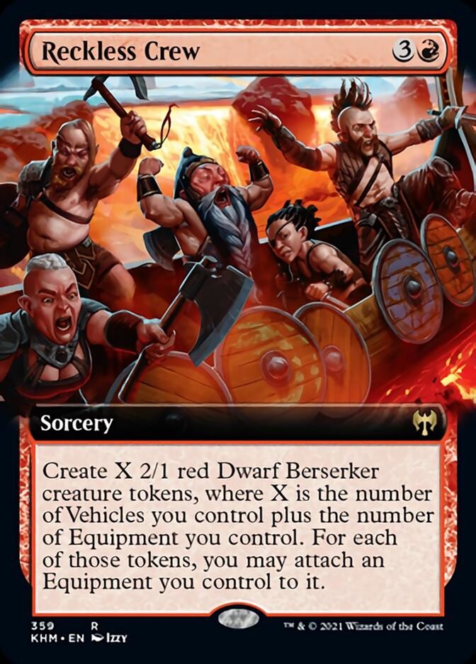 Reckless Crew (Extended Art) [Kaldheim] | Magic Magpie