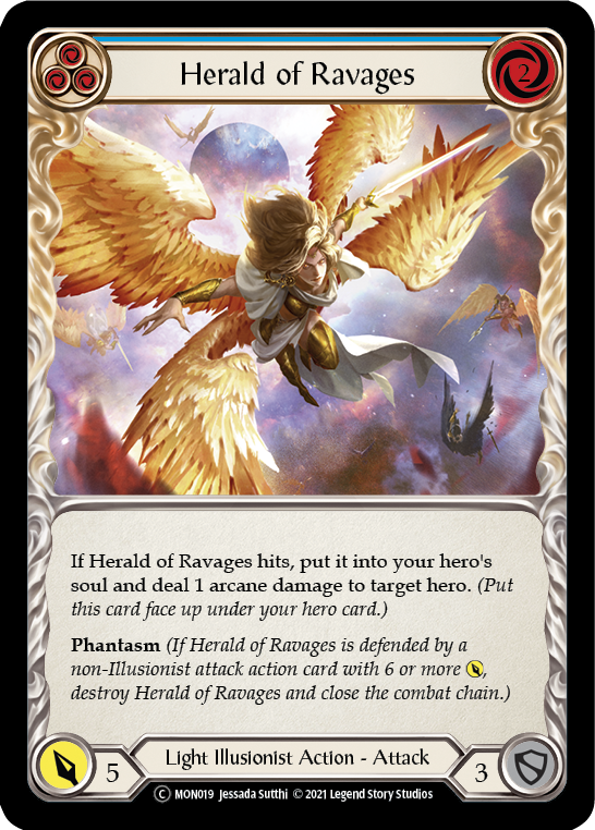 Herald of Ravages (Blue) [U-MON019] Unlimited Normal | Magic Magpie