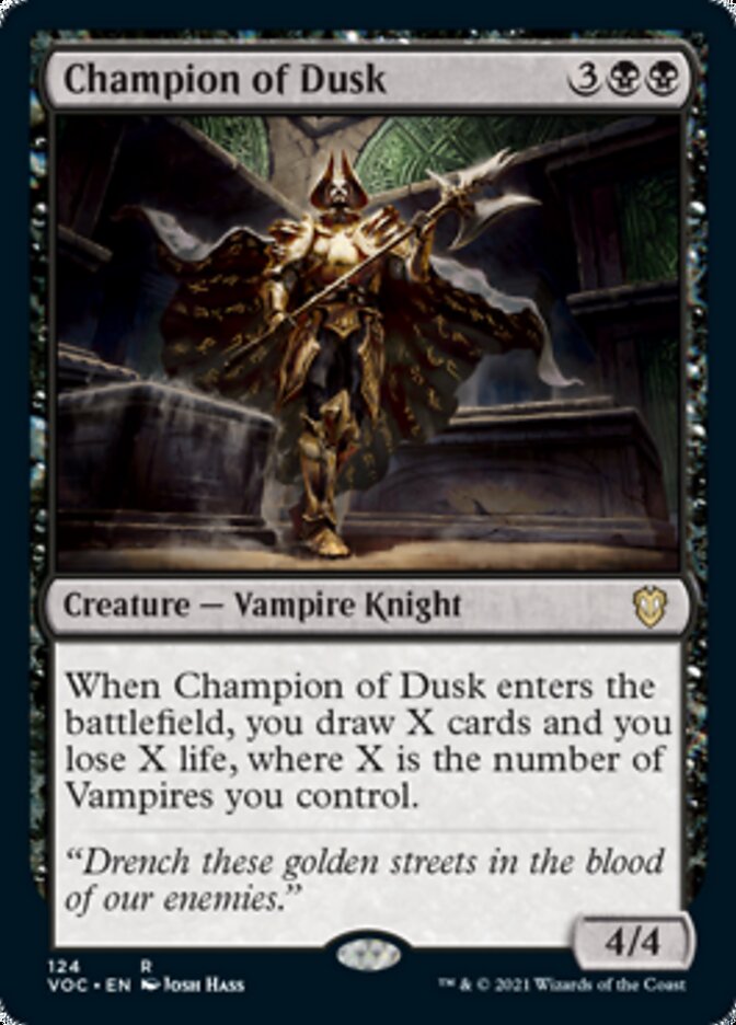 Champion of Dusk [Innistrad: Crimson Vow Commander] | Magic Magpie