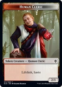 Human Cleric // Food (17) Double-sided Token [Throne of Eldraine Tokens] | Magic Magpie