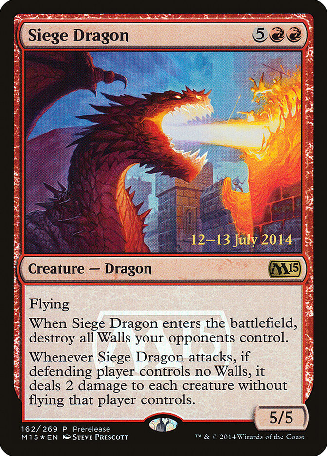 Siege Dragon [Magic 2015 Promos] | Magic Magpie