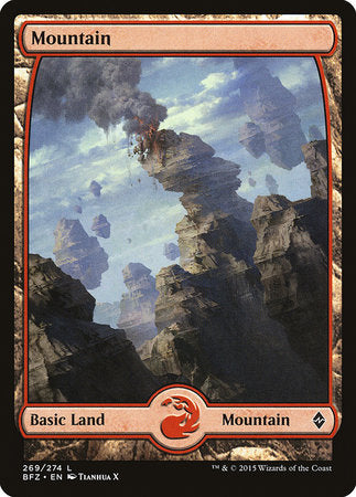 Mountain (269) - Full Art [Battle for Zendikar] | Magic Magpie