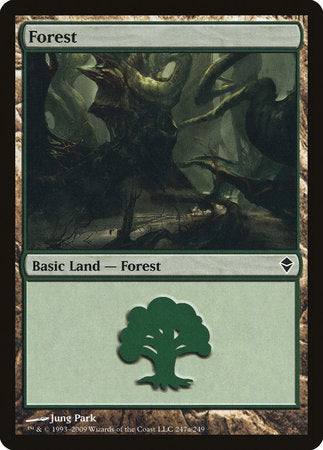 Forest (247a) [Zendikar] | Magic Magpie