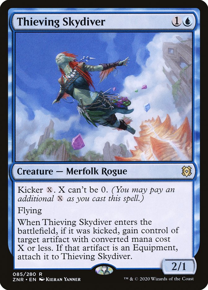 Thieving Skydiver [Zendikar Rising] | Magic Magpie