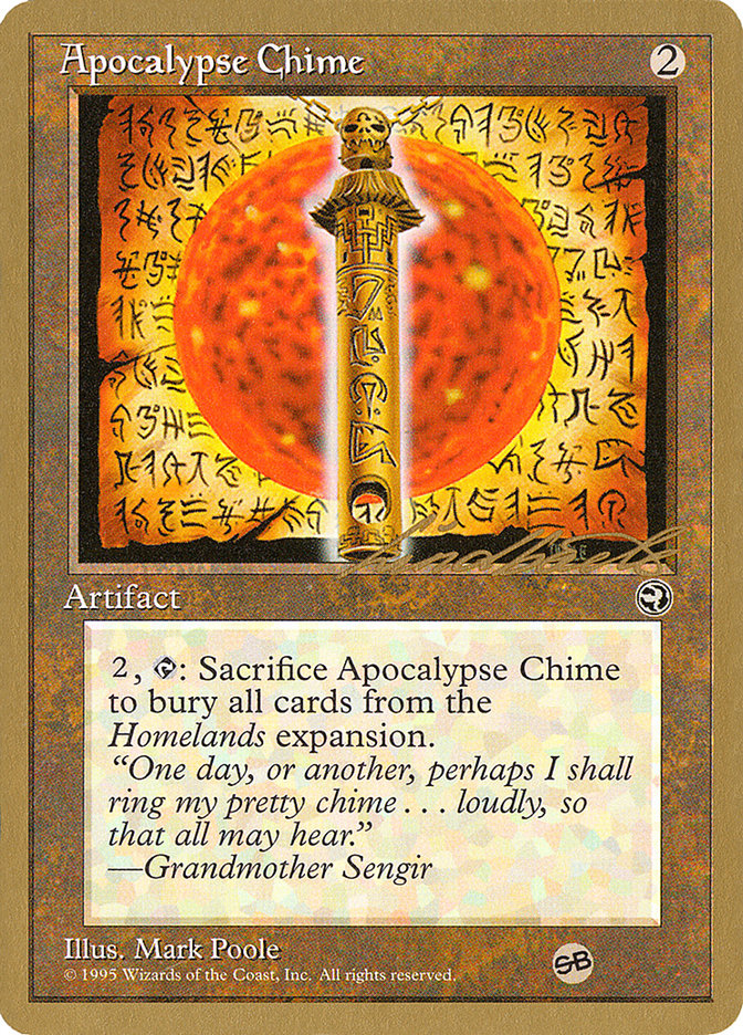 Apocalypse Chime (Leon Lindback) (SB) [Pro Tour Collector Set] | Magic Magpie