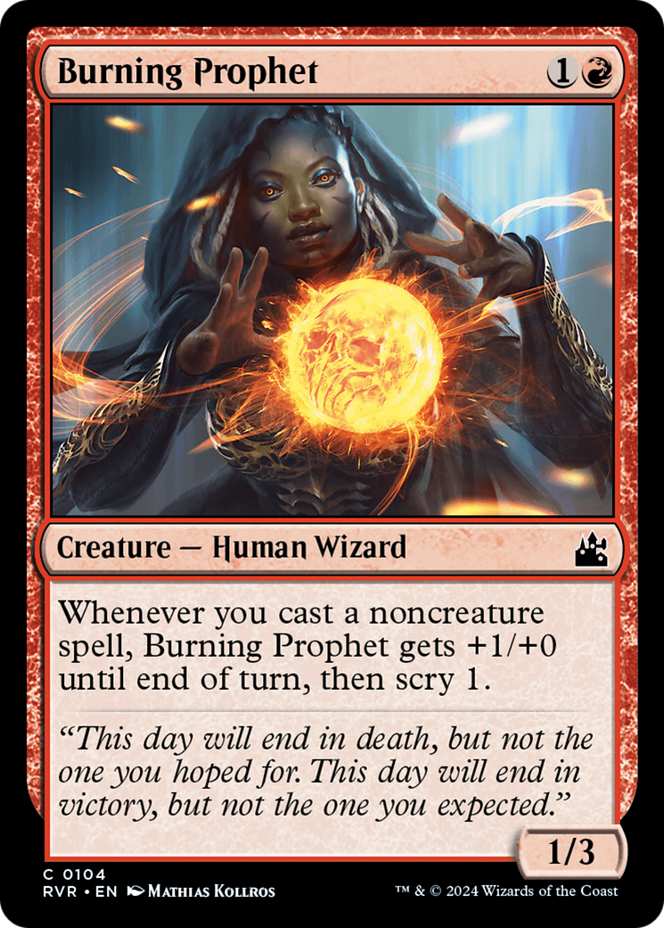 Burning Prophet [Ravnica Remastered] | Magic Magpie