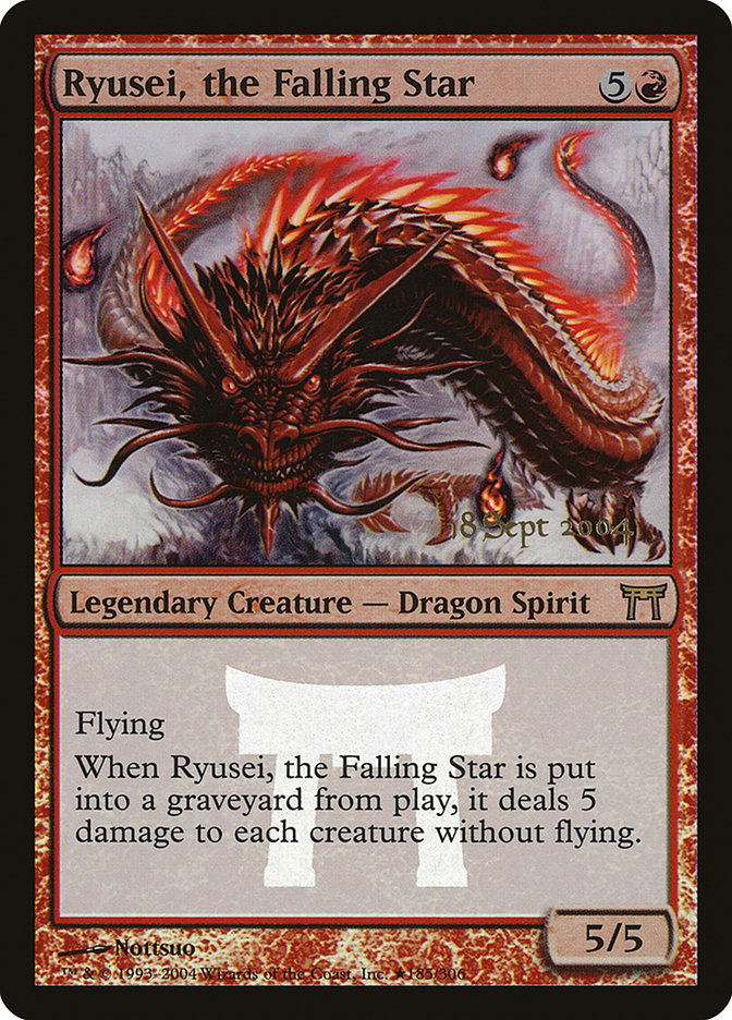 Ryusei, the Falling Star [Champions of Kamigawa Promos] | Magic Magpie