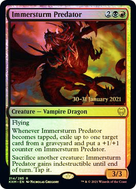 Immersturm Predator  [Kaldheim Prerelease Promos] | Magic Magpie