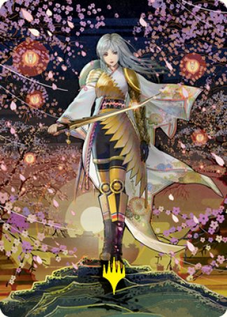 The Wandering Emperor 2 Art Card (Gold-Stamped Signature) [Kamigawa: Neon Dynasty Art Series] | Magic Magpie