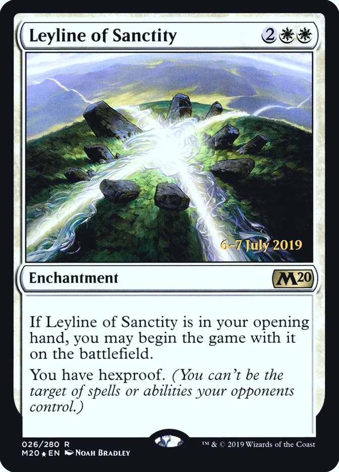 Leyline of Sanctity  [Core Set 2020 Prerelease Promos] | Magic Magpie