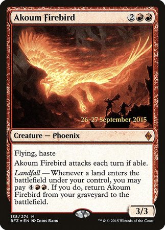 Akoum Firebird [Battle for Zendikar Promos] | Magic Magpie