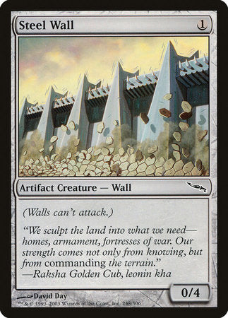 Steel Wall [Mirrodin] | Magic Magpie