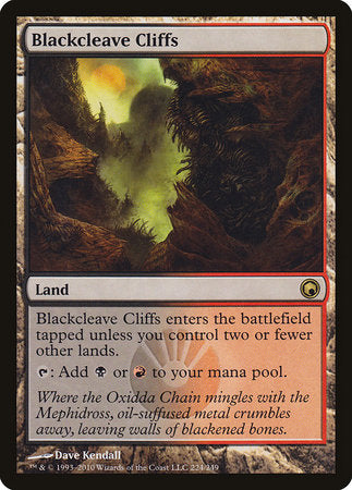 Blackcleave Cliffs [Scars of Mirrodin] | Magic Magpie
