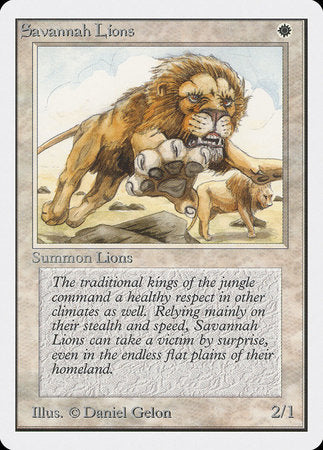 Savannah Lions [Unlimited Edition] | Magic Magpie