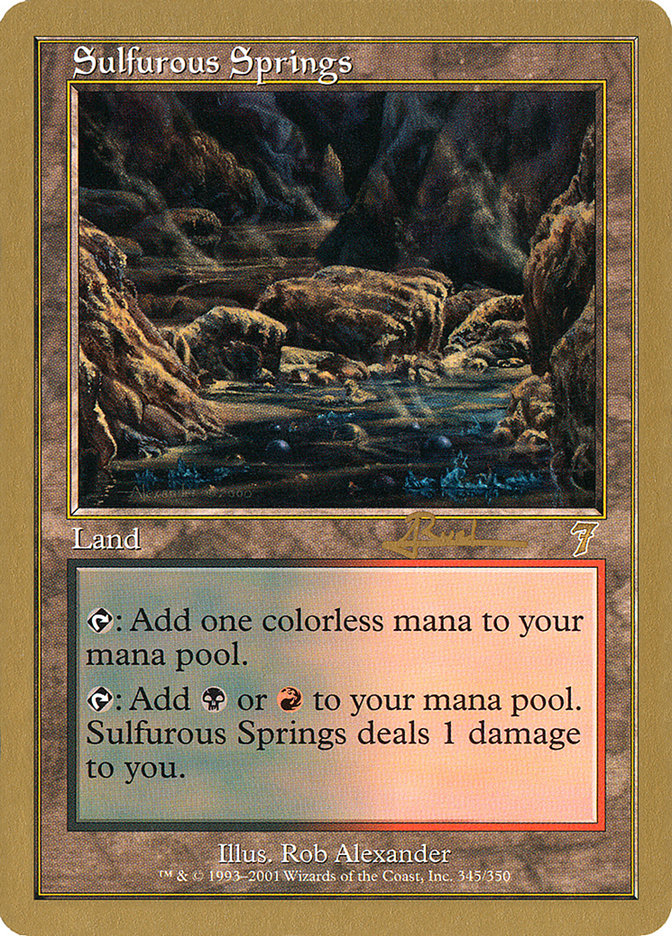 Sulfurous Springs (Antoine Ruel) [World Championship Decks 2001] | Magic Magpie