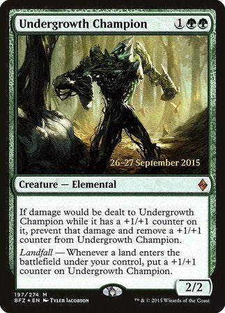 Undergrowth Champion [Battle for Zendikar Promos] | Magic Magpie