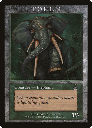 Elephant Token (Odyssey) [Magic Player Rewards 2002] | Magic Magpie