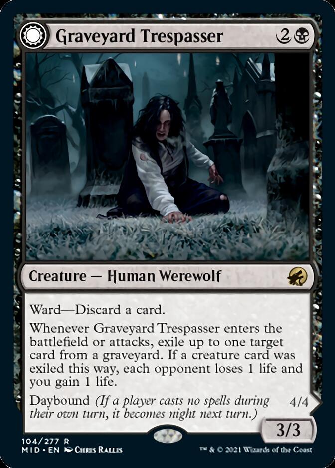 Graveyard Trespasser // Graveyard Glutton [Innistrad: Midnight Hunt] | Magic Magpie