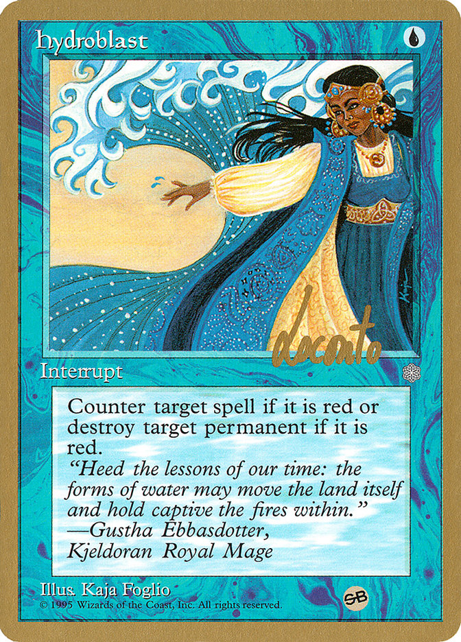 Hydroblast (Michael Loconto) (SB) [Pro Tour Collector Set] | Magic Magpie