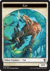 Cat // Soldier Double-sided Token [Commander 2018 Tokens] | Magic Magpie