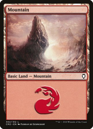 Mountain (302) [Commander Anthology Volume II] | Magic Magpie