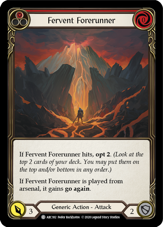 Fervent Forerunner (Red) [U-ARC182] Unlimited Rainbow Foil | Magic Magpie