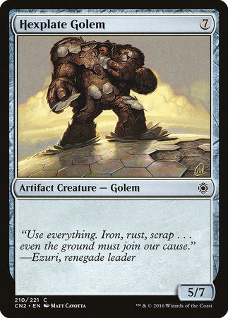 Hexplate Golem [Conspiracy: Take the Crown] | Magic Magpie