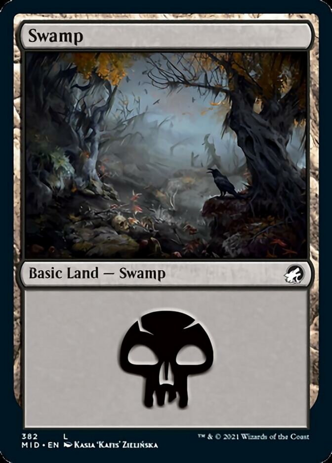 Swamp (382) [Innistrad: Midnight Hunt] | Magic Magpie