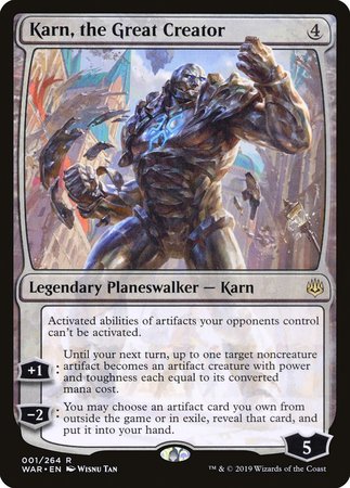 Karn, the Great Creator [War of the Spark] | Magic Magpie