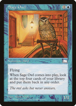 Sage Owl [Weatherlight] | Magic Magpie