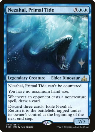 Nezahal, Primal Tide [Rivals of Ixalan Promos] | Magic Magpie