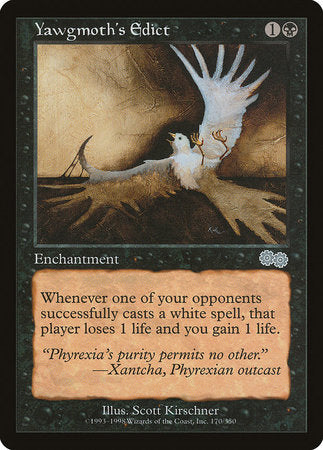 Yawgmoth's Edict [Urza's Saga] | Magic Magpie