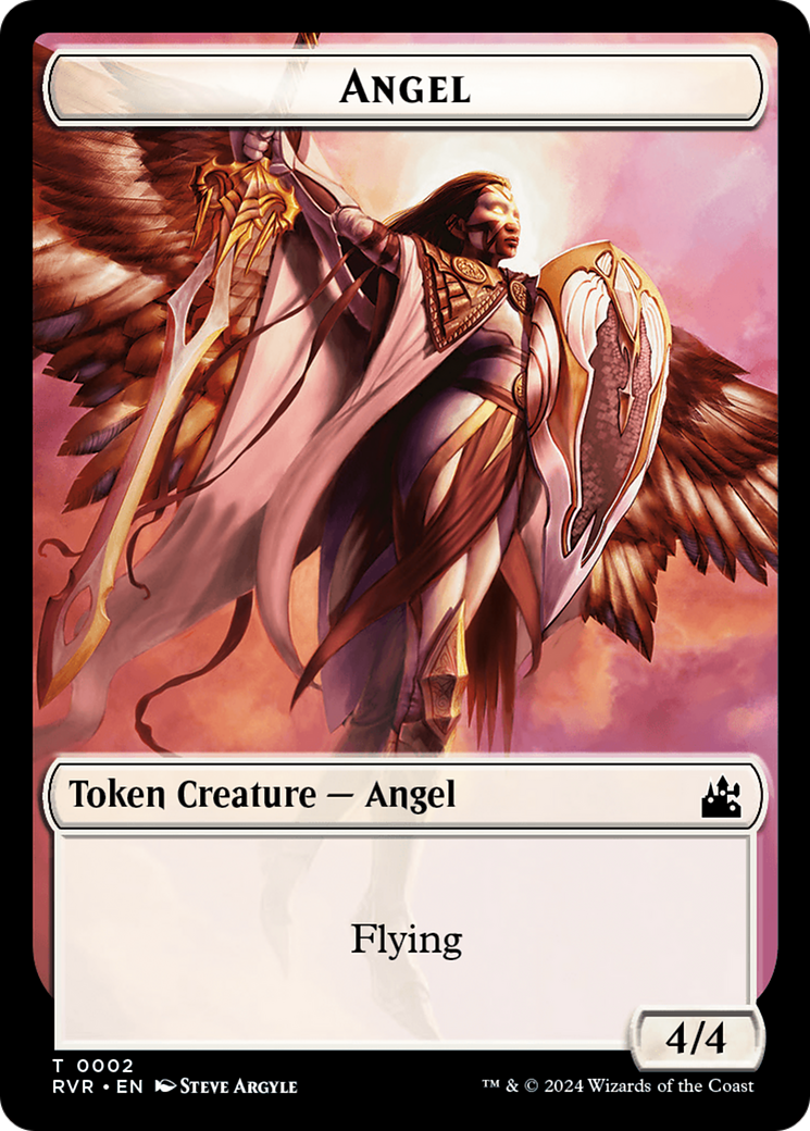 Angel Token (0002) [Ravnica Remastered Tokens] | Magic Magpie