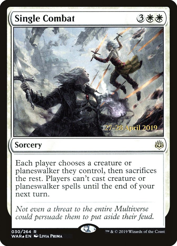 Single Combat  [War of the Spark Prerelease Promos] | Magic Magpie