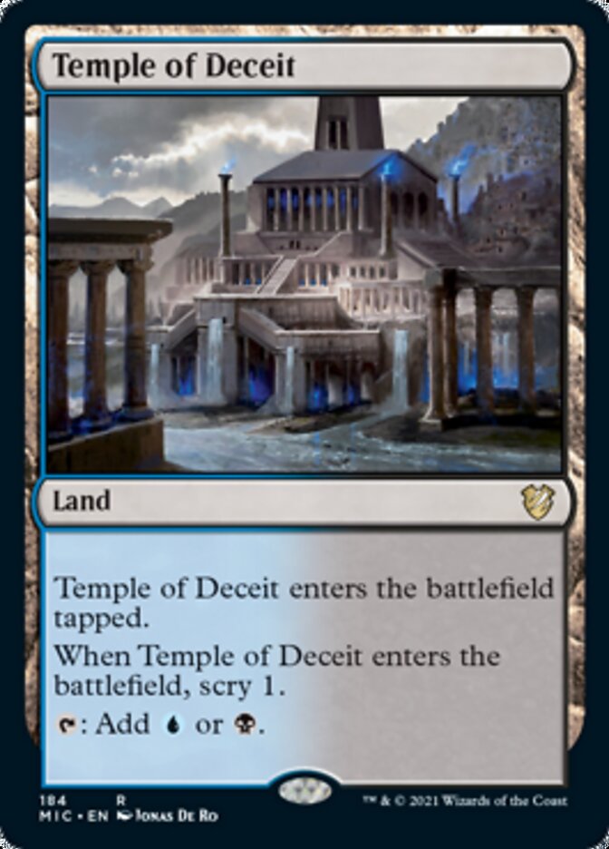 Temple of Deceit [Innistrad: Midnight Hunt Commander] | Magic Magpie