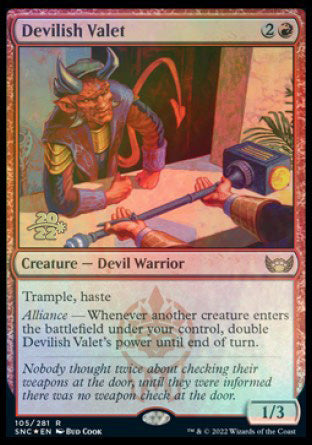 Devilish Valet [Streets of New Capenna Prerelease Promos] | Magic Magpie