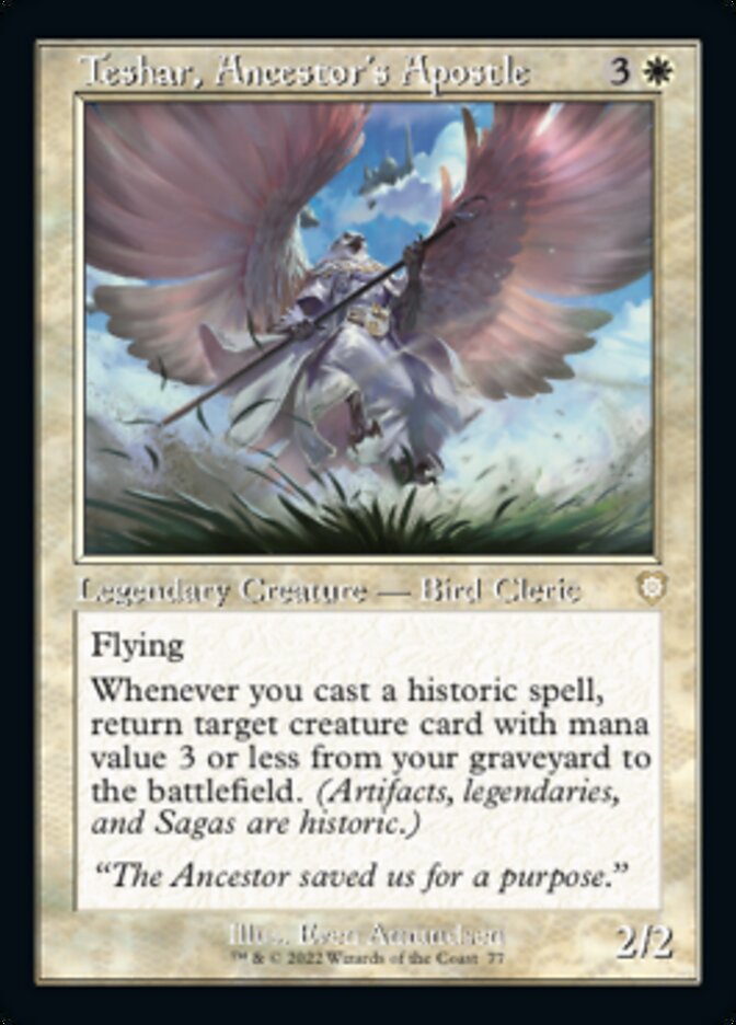 Teshar, Ancestor's Apostle (Retro) [The Brothers' War Commander] | Magic Magpie