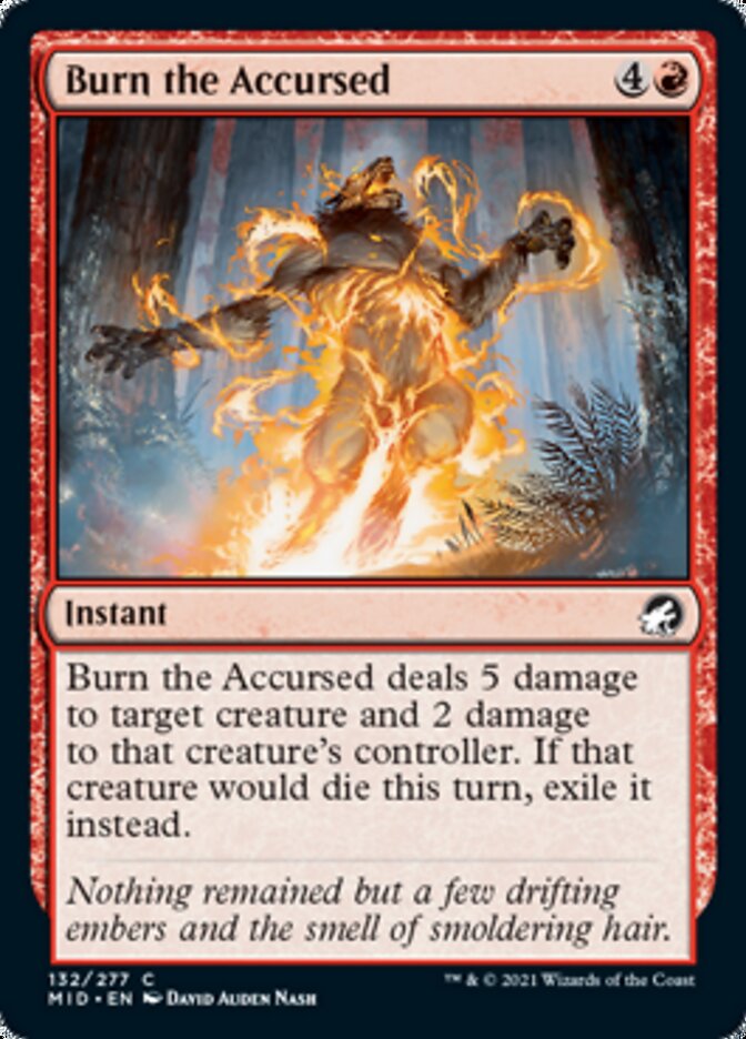 Burn the Accursed [Innistrad: Midnight Hunt] | Magic Magpie