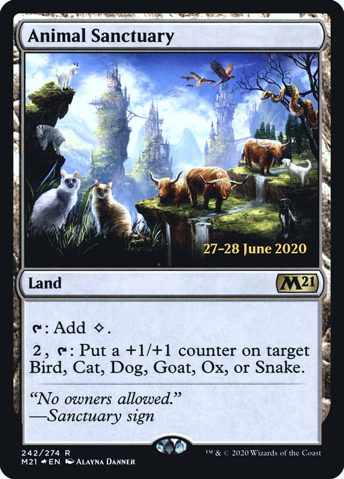 Animal Sanctuary  [Core Set 2021 Prerelease Promos] | Magic Magpie