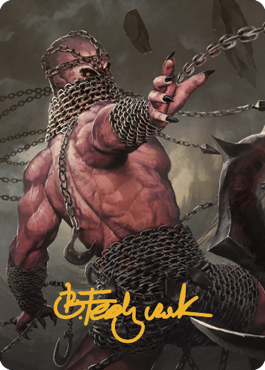 Chain Devil Art Card (Gold-Stamped Signature) [Commander Legends: Battle for Baldur's Gate Art Series] | Magic Magpie