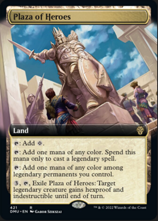 Plaza of Heroes (Extended Art) [Dominaria United] | Magic Magpie