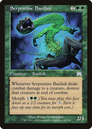 Serpentine Basilisk [Onslaught] | Magic Magpie