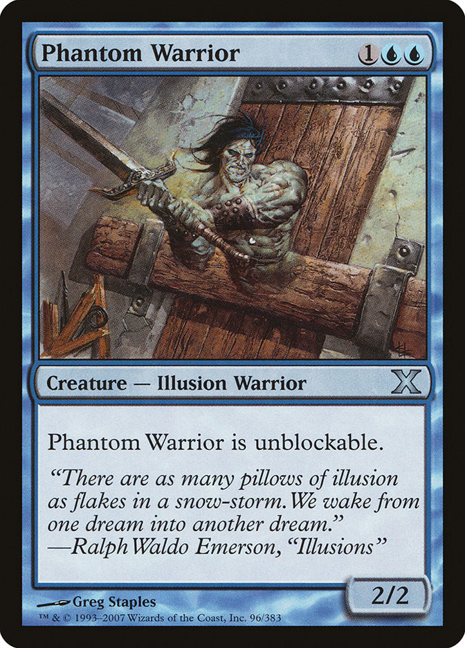 Phantom Warrior [Tenth Edition] | Magic Magpie