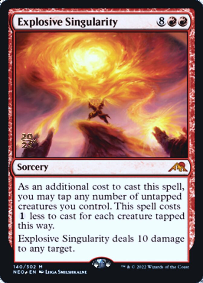 Explosive Singularity [Kamigawa: Neon Dynasty Prerelease Promos] | Magic Magpie