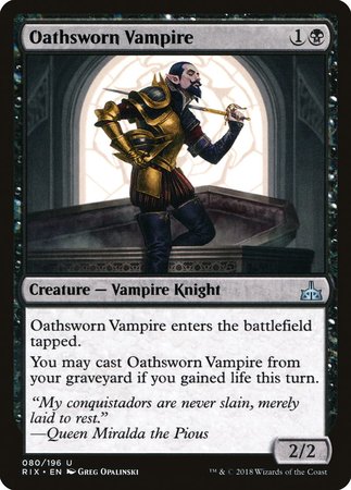 Oathsworn Vampire [Rivals of Ixalan] | Magic Magpie