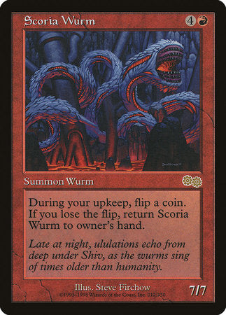 Scoria Wurm [Urza's Saga] | Magic Magpie