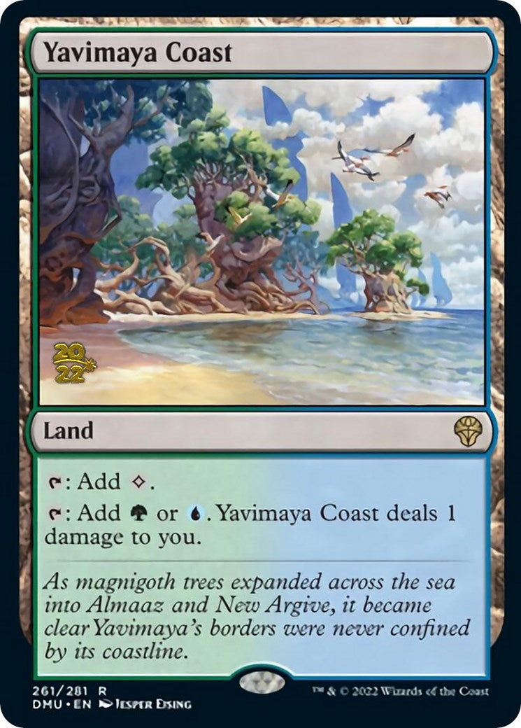 Yavimaya Coast [Dominaria United Prerelease Promos] | Magic Magpie
